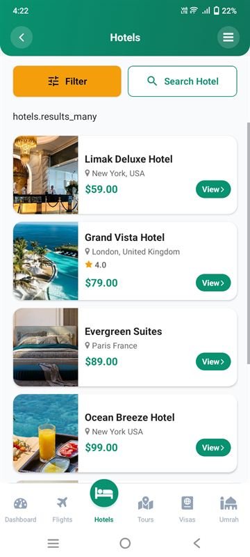 Hotel search results